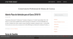 Desktop Screenshot of conservatoriodecuenca.com