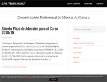 Tablet Screenshot of conservatoriodecuenca.com